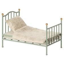 Maileg Vintage eenpersoons Bed Muis Mint