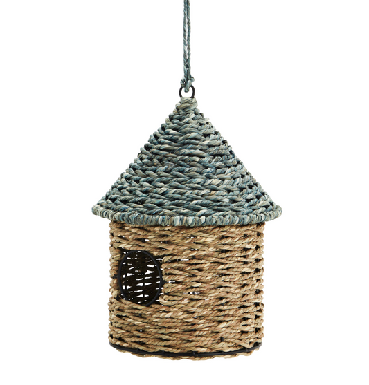 Madam Stoltz hanging bird house blue