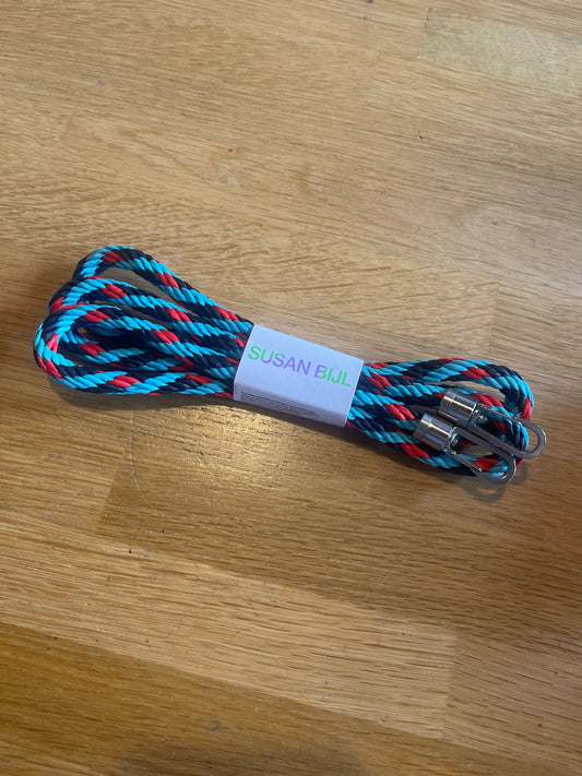 The new strap kumihimo Water & red alert