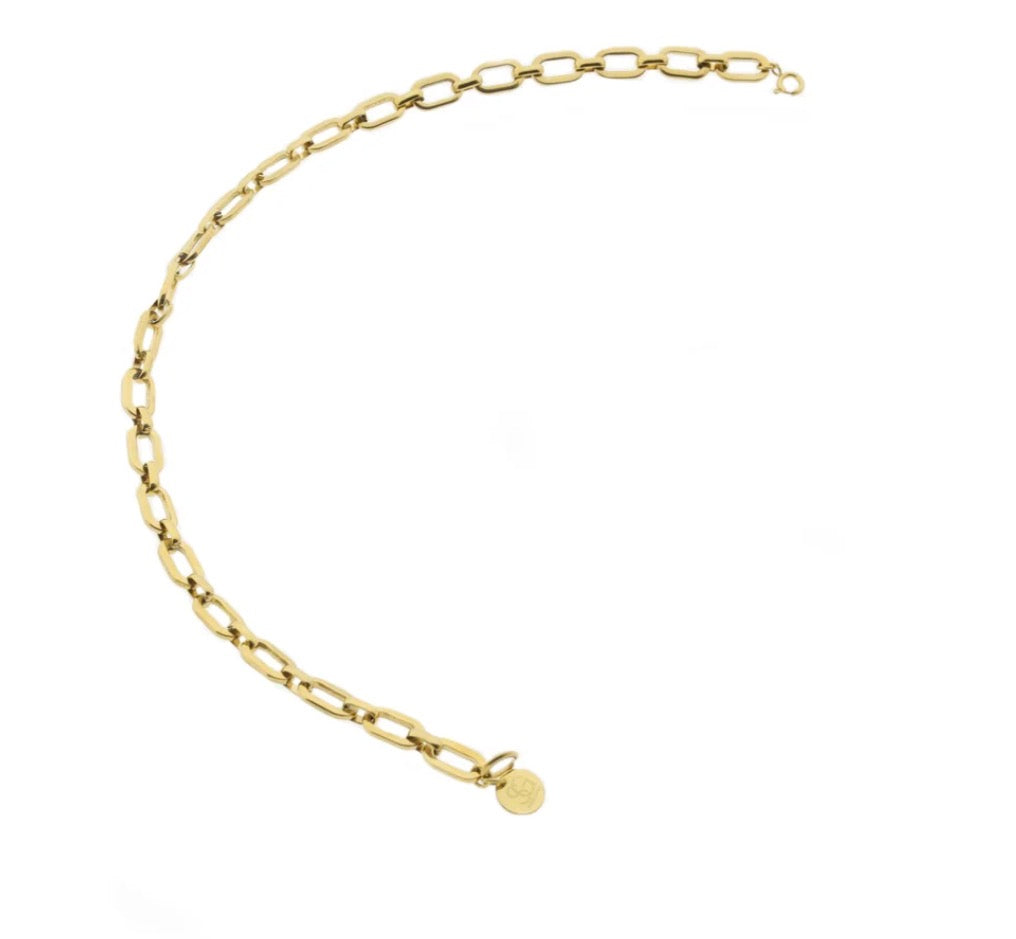 Solid gold base necklace melin