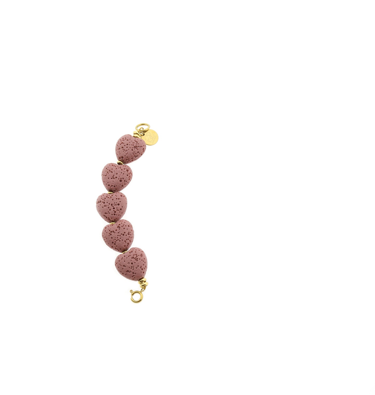 Solid Gold connector bracelet lava love 14mm