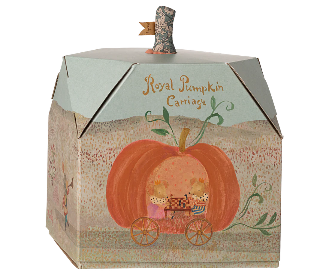 Maileg Pompoen koets muis