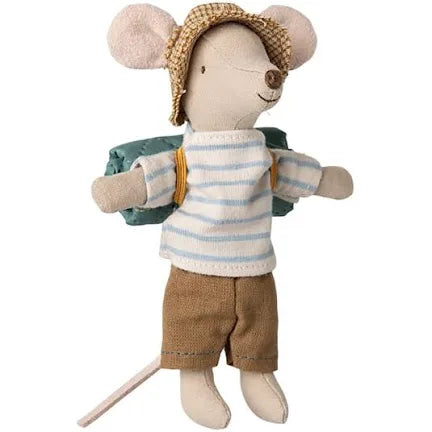 Maileg hiker mouse big brother stripes