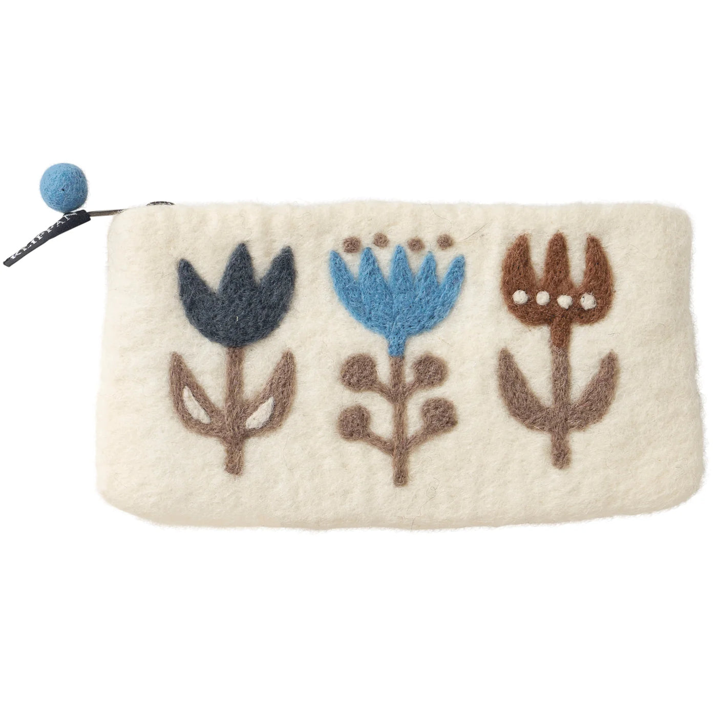 Klippan Felted purse tulip white