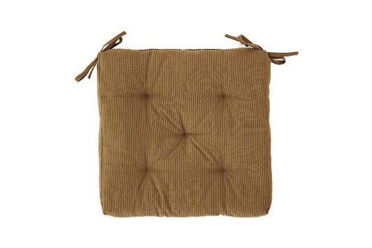 Chair pad streep bruin
