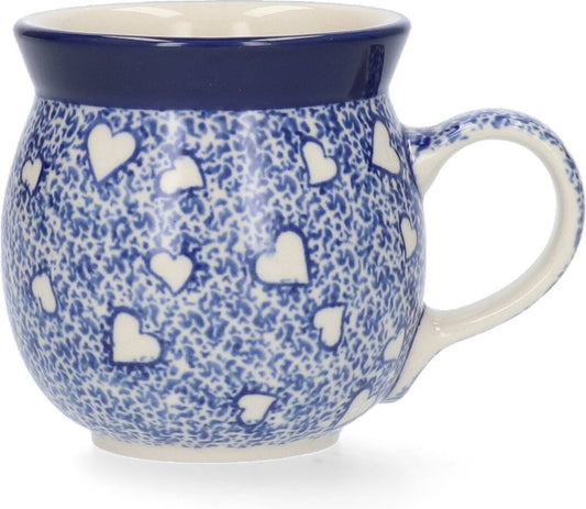Bunzlau Mug Farmer 240 ml White Hearts