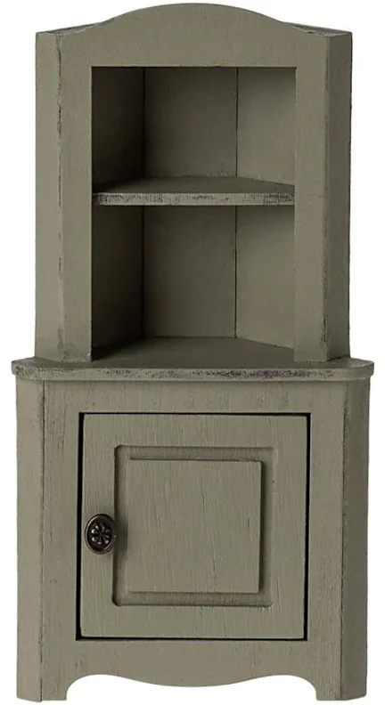 Maileg corner cabinet mouse light green