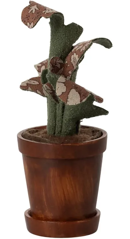 Maileg flower pot with plant miniature