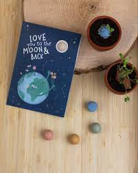 Blossombs Card Love You To The Moon