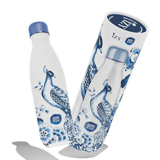 Izy thermos bottle heinen delfts blue peacock