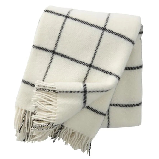 Klippan vinga island white woven wool