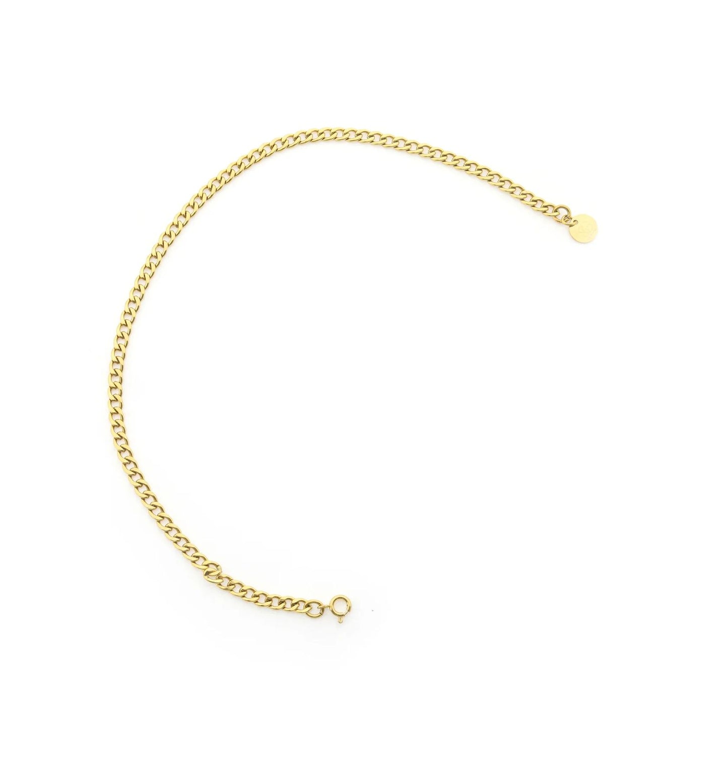 Solid gold base necklace rhea