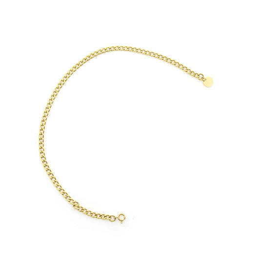Solid gold base necklace rhea