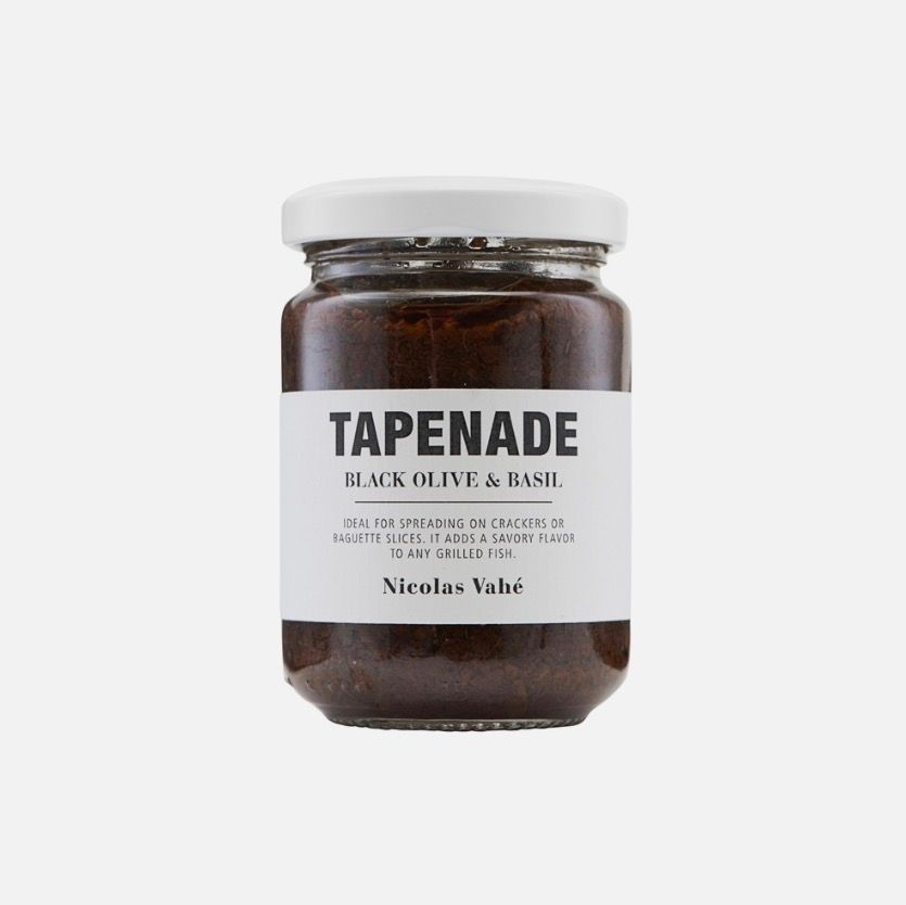 Nicolas Vahé tapenade black olive & basil 135 gram