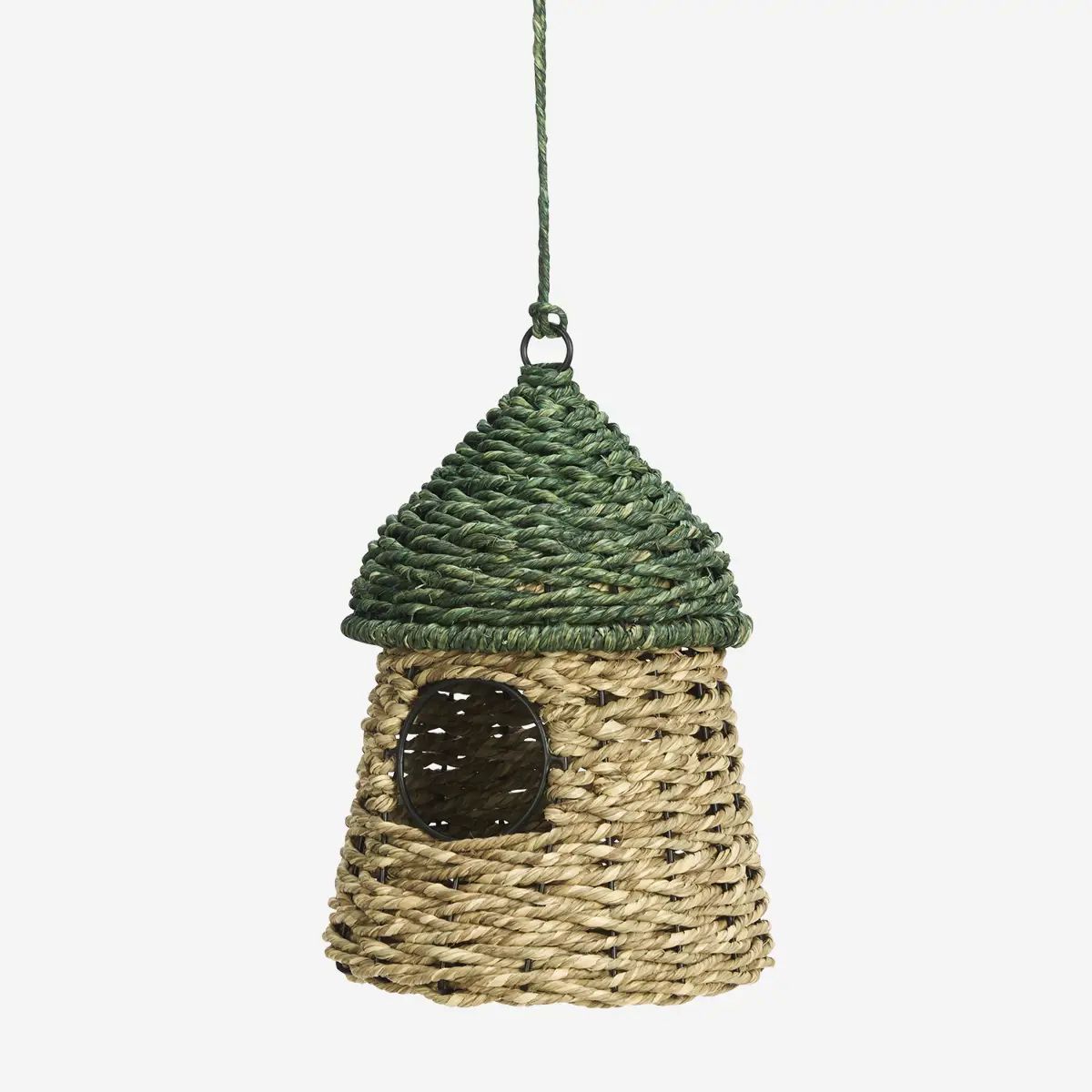 Madam stoltz hanging bird house dark green