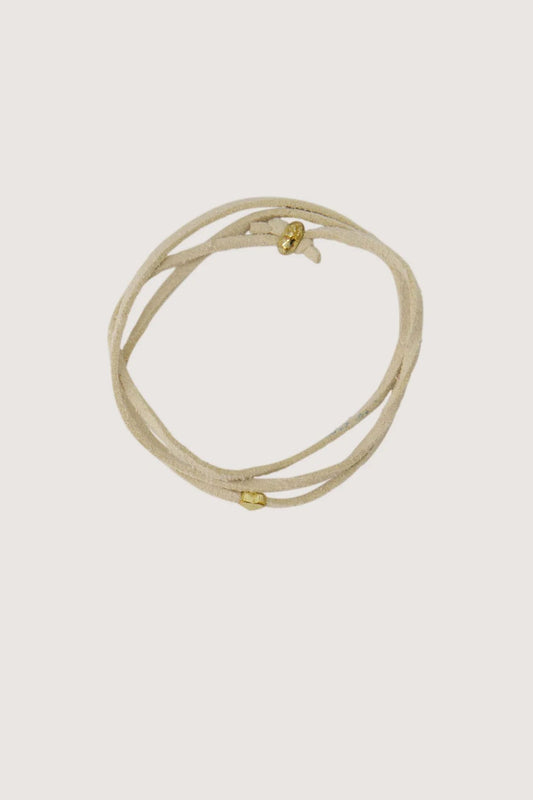 Zusss immitatie suede armband met hart kit