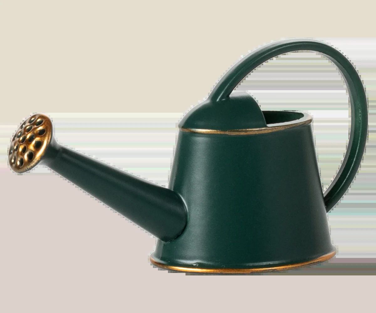 Maileg watering can mouse dark green