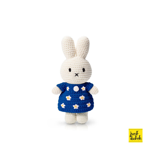 miffy/ nijntje handmade and her blue flower dress