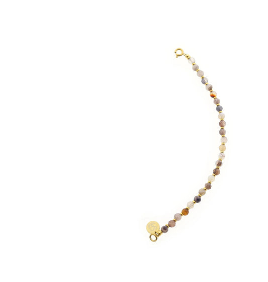 Solid Gold connector necklace 4 mm