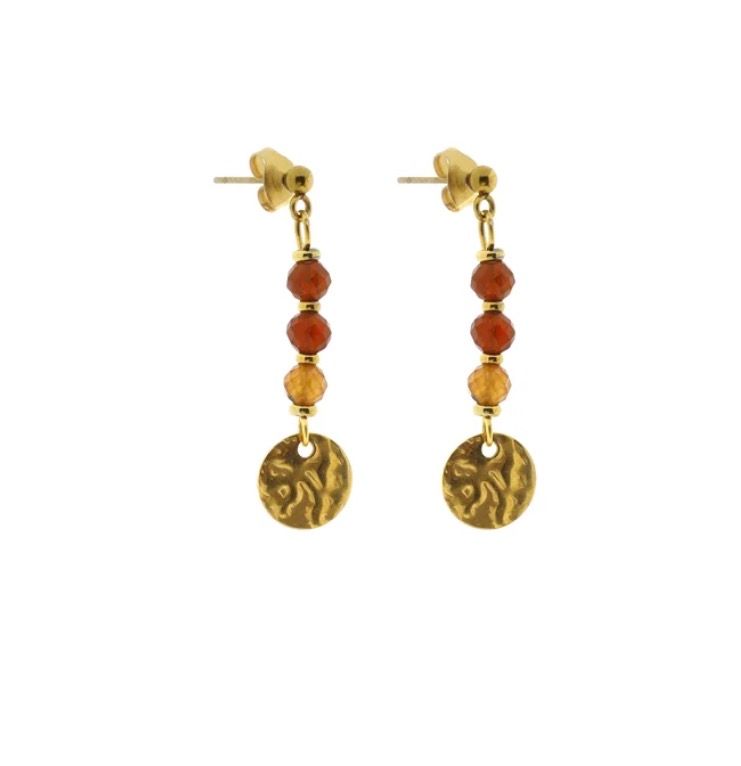 Solid gold earring lumi 4mm