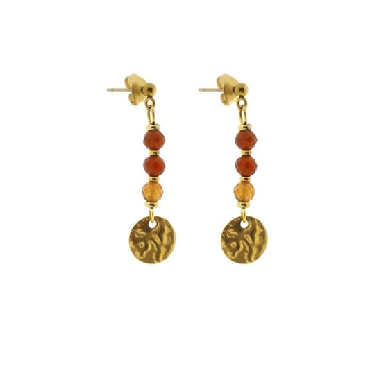 Solid gold earring lumi 4mm
