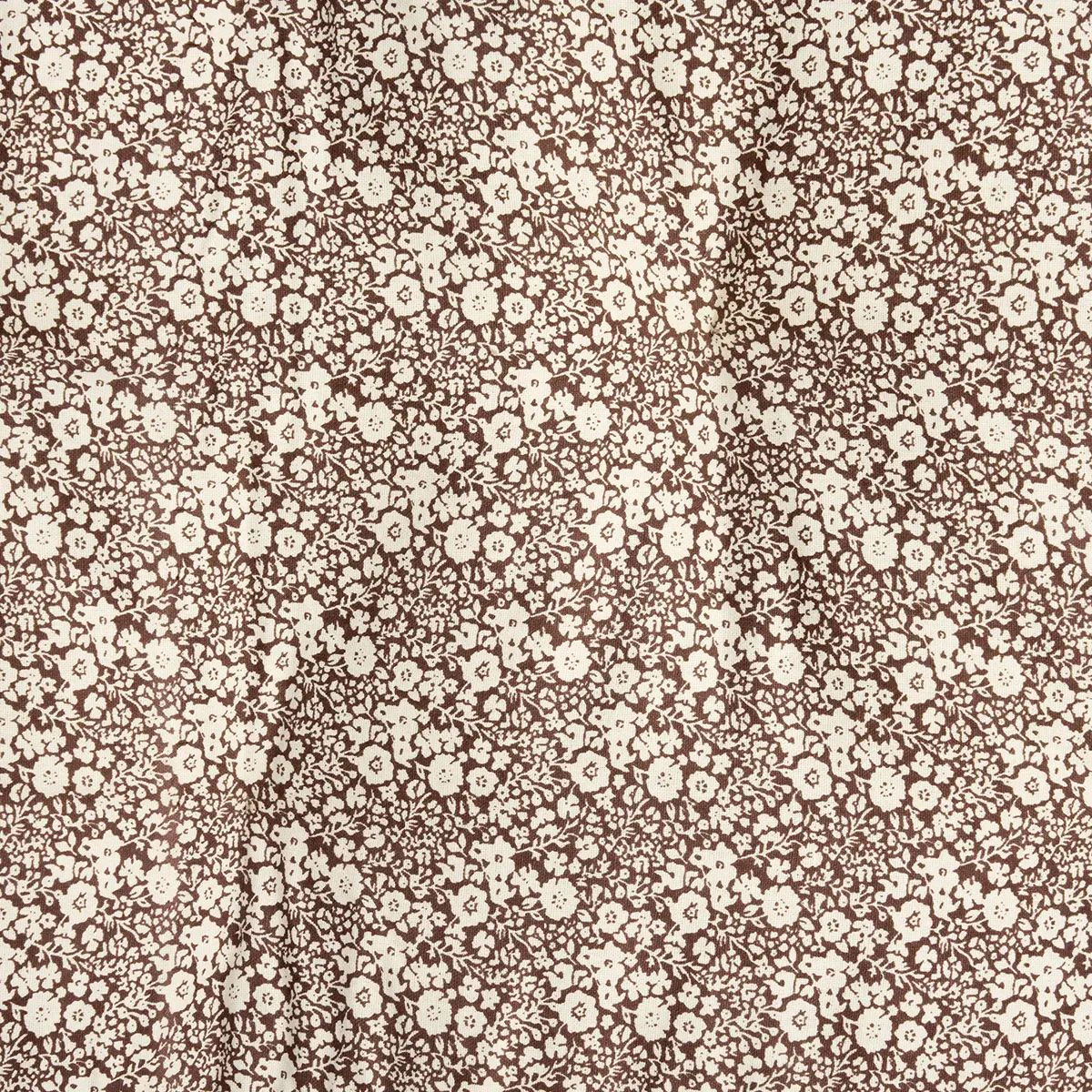 Madam stoltz printed cotton mattress maroon flower 60x100cm