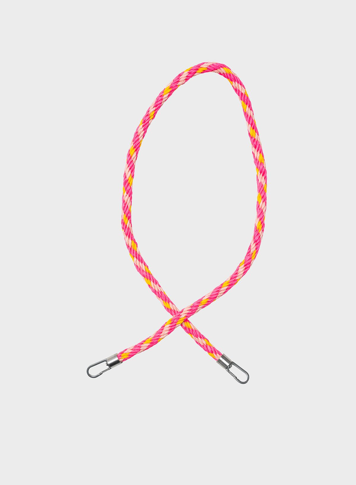 The new strap kumihimo tone & fluo pink & sunflower