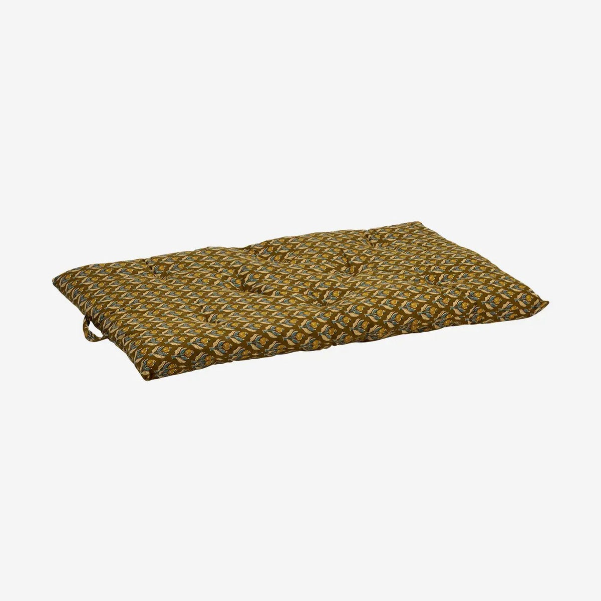 Madam stoltz printed cotton mattress mustard flower 60x 100cm