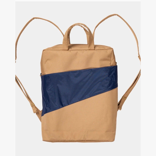Susan Bijl the new backpack camel & Navy