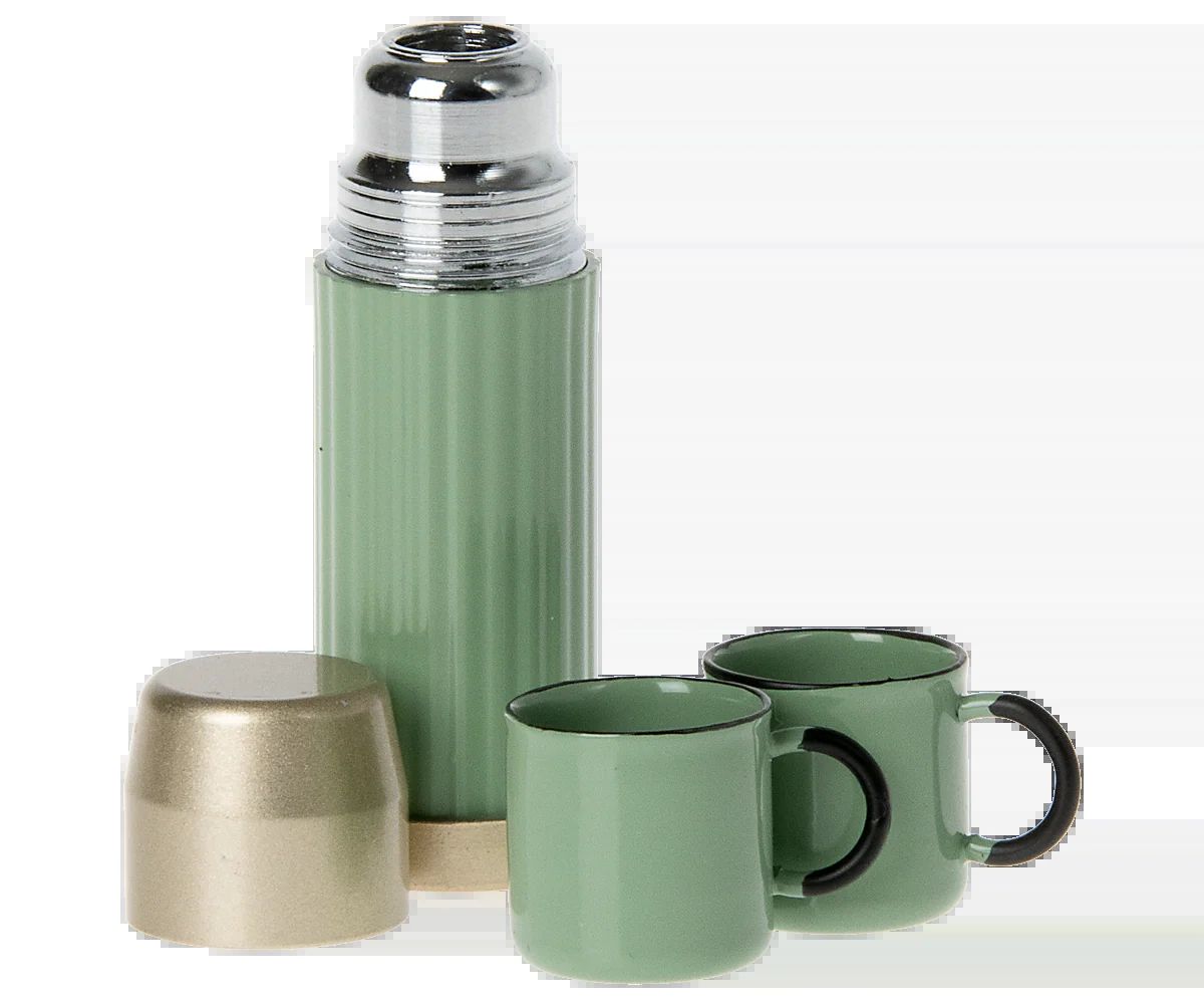 Maileg thermos and cups mouse mint
