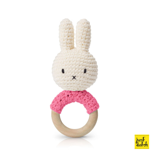 Miffy / Nijntje handmade teether pink + music