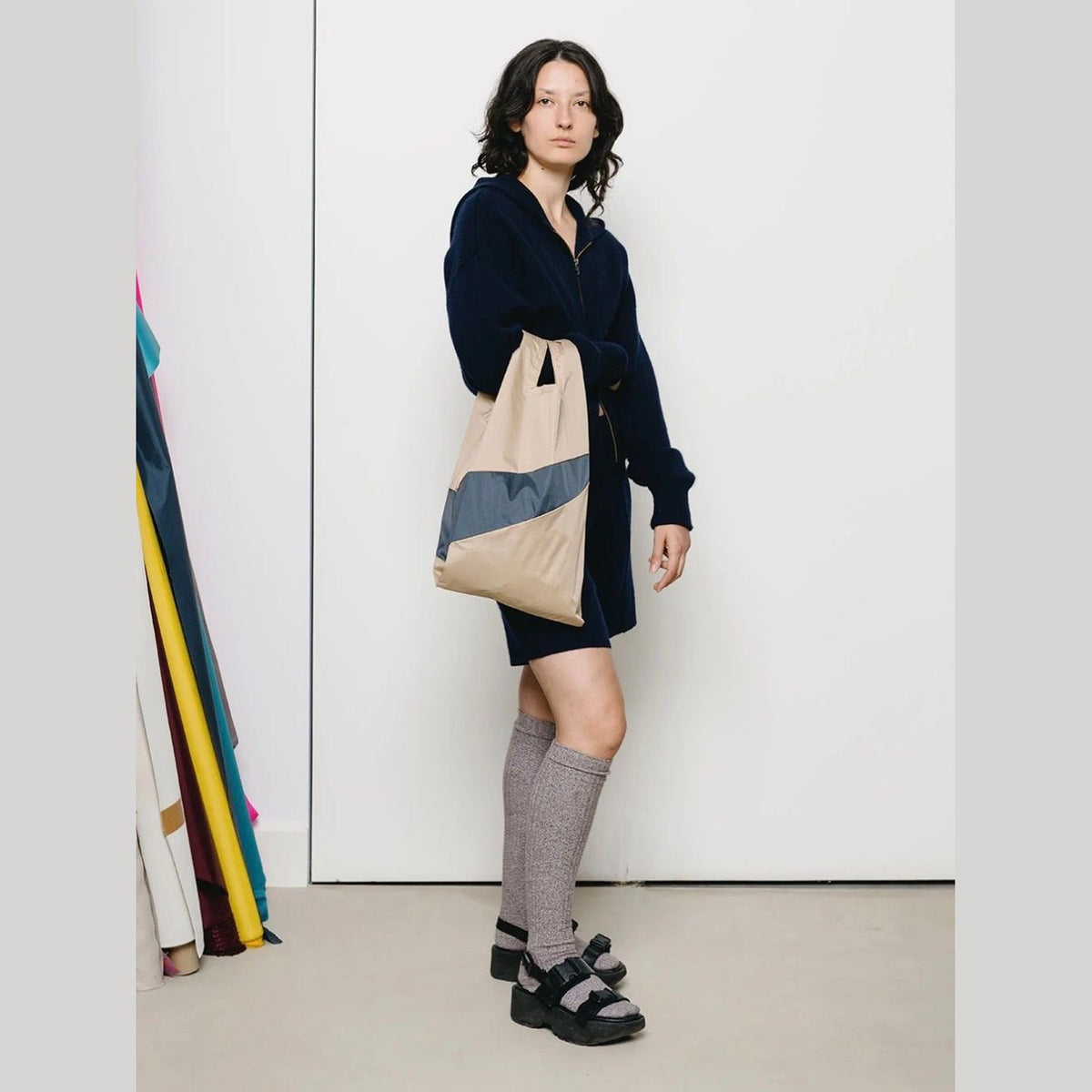 Susan Bijl the new shopping bag Almond & Tornado MEDIUM