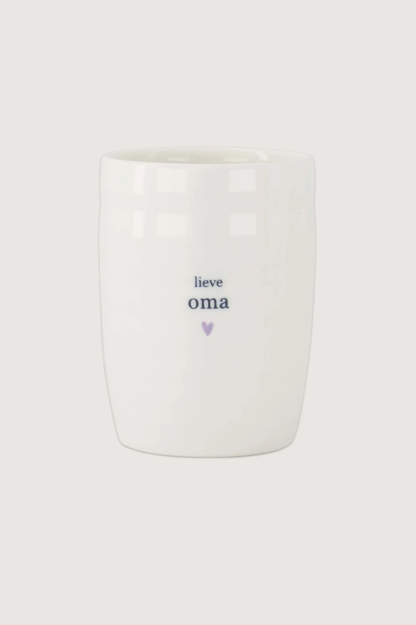 Zusss koffiemok lieve oma wit lila one size