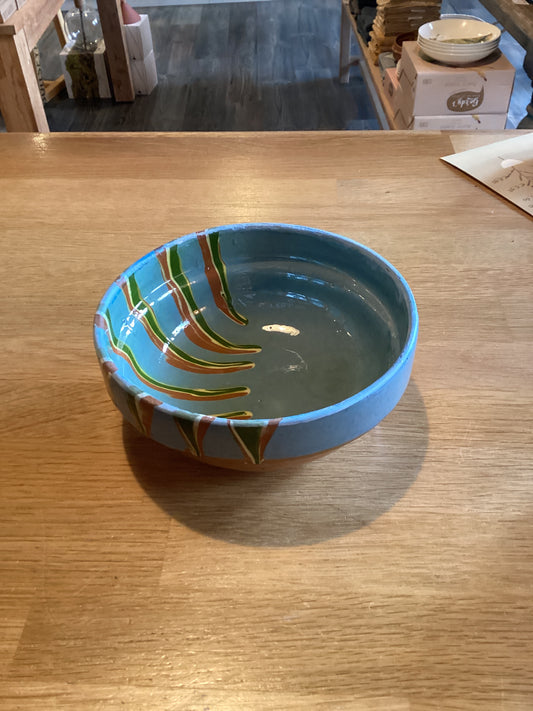 Handgeschilderd bowl blauw