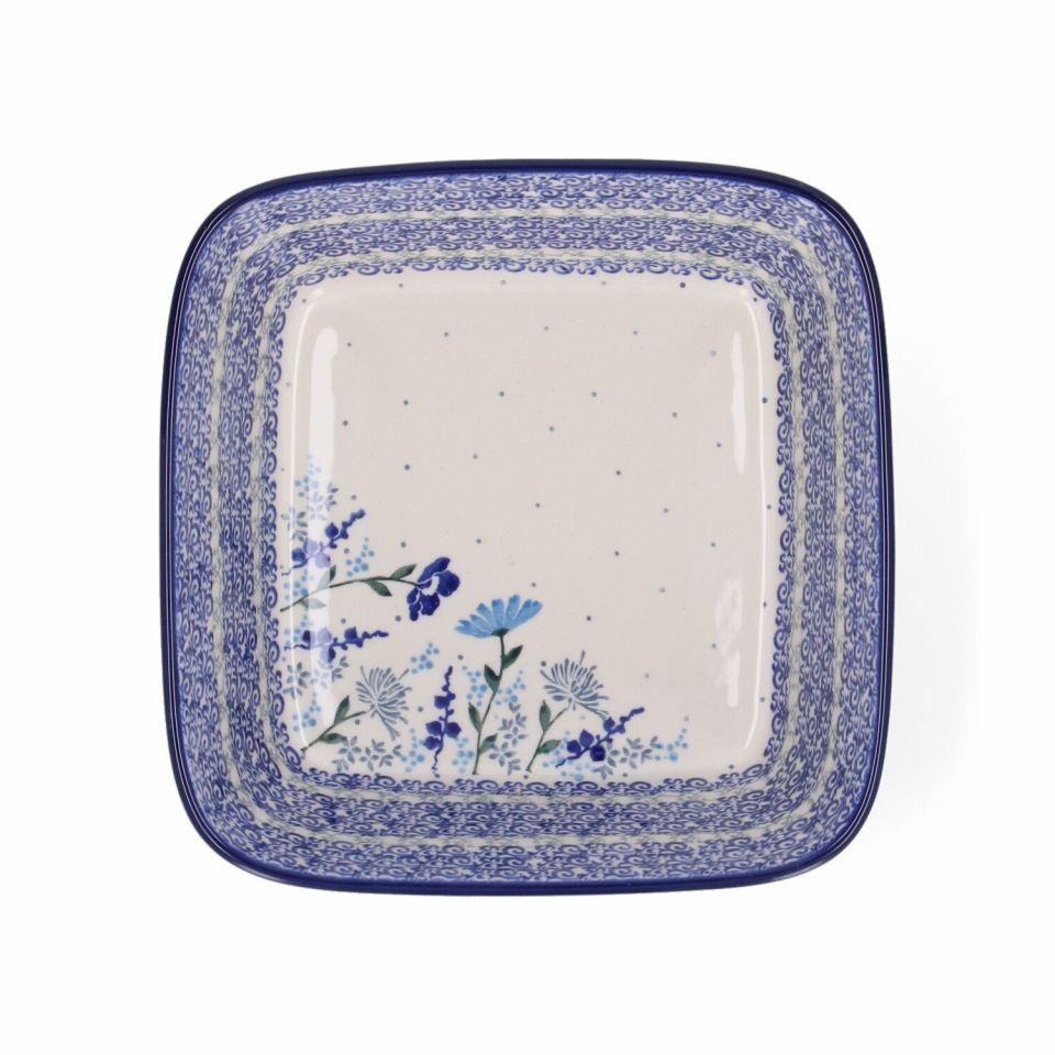 Bunzlau Oven Dish Square 1550 ml Flower Meadow