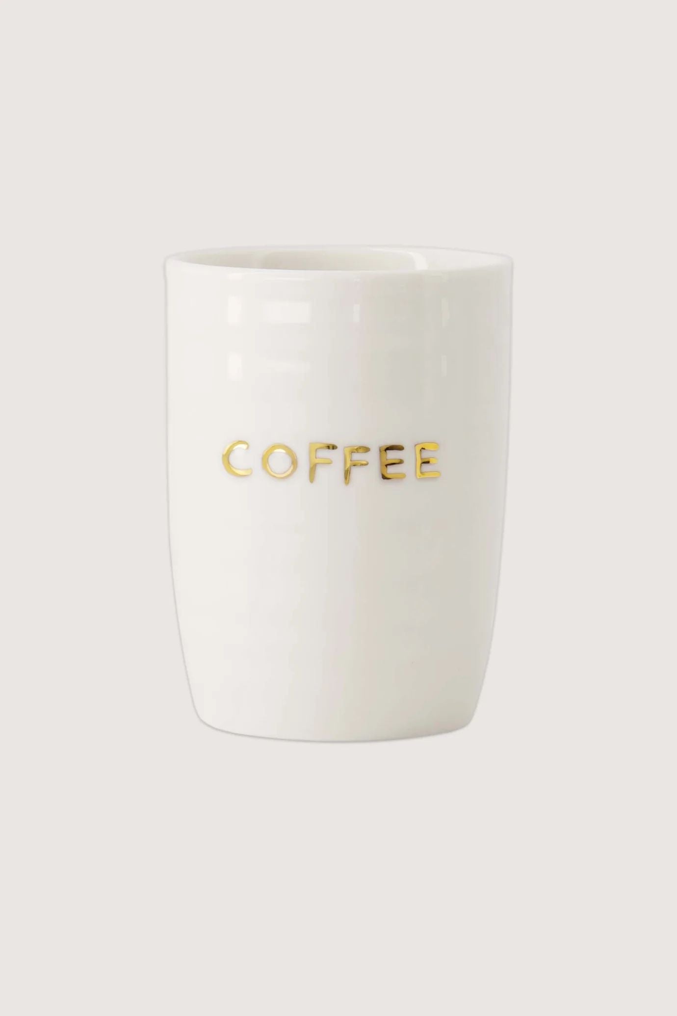 Zusss koffiemok coffee wit / goud