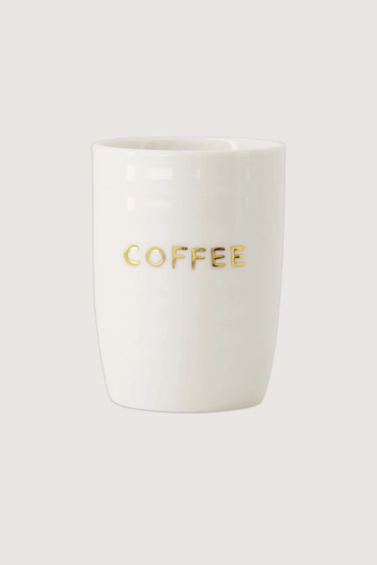 Zusss koffiemok coffee wit / goud