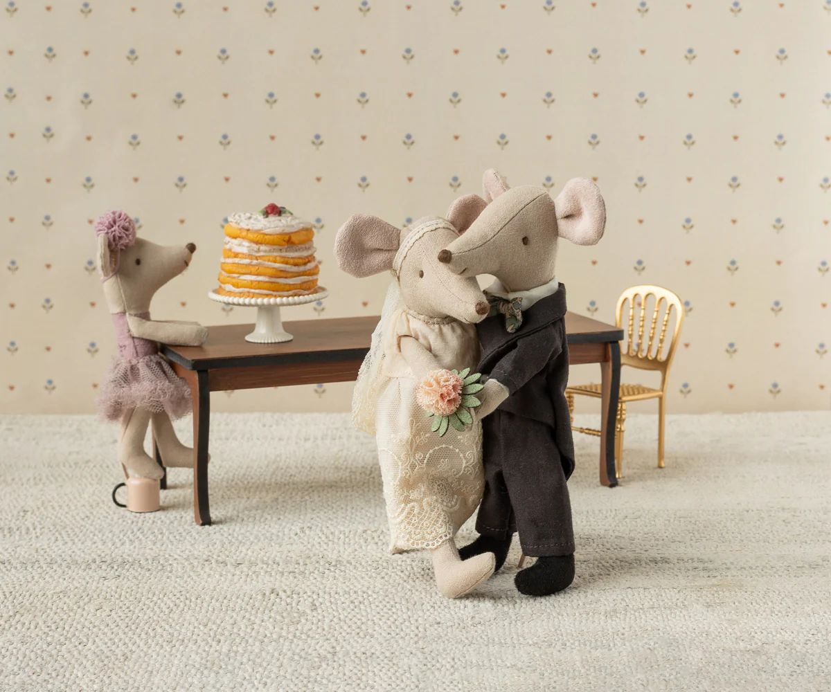 Maileg wedding mice couple in box mum and dad