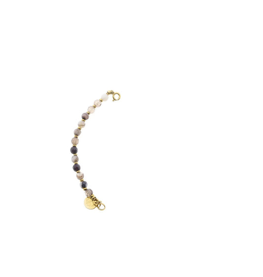 Solid gold connector necklace 6mm