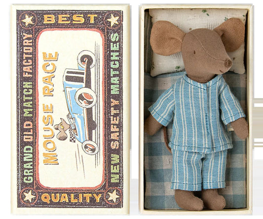 Maileg Big brother mouse Brown in matchbox