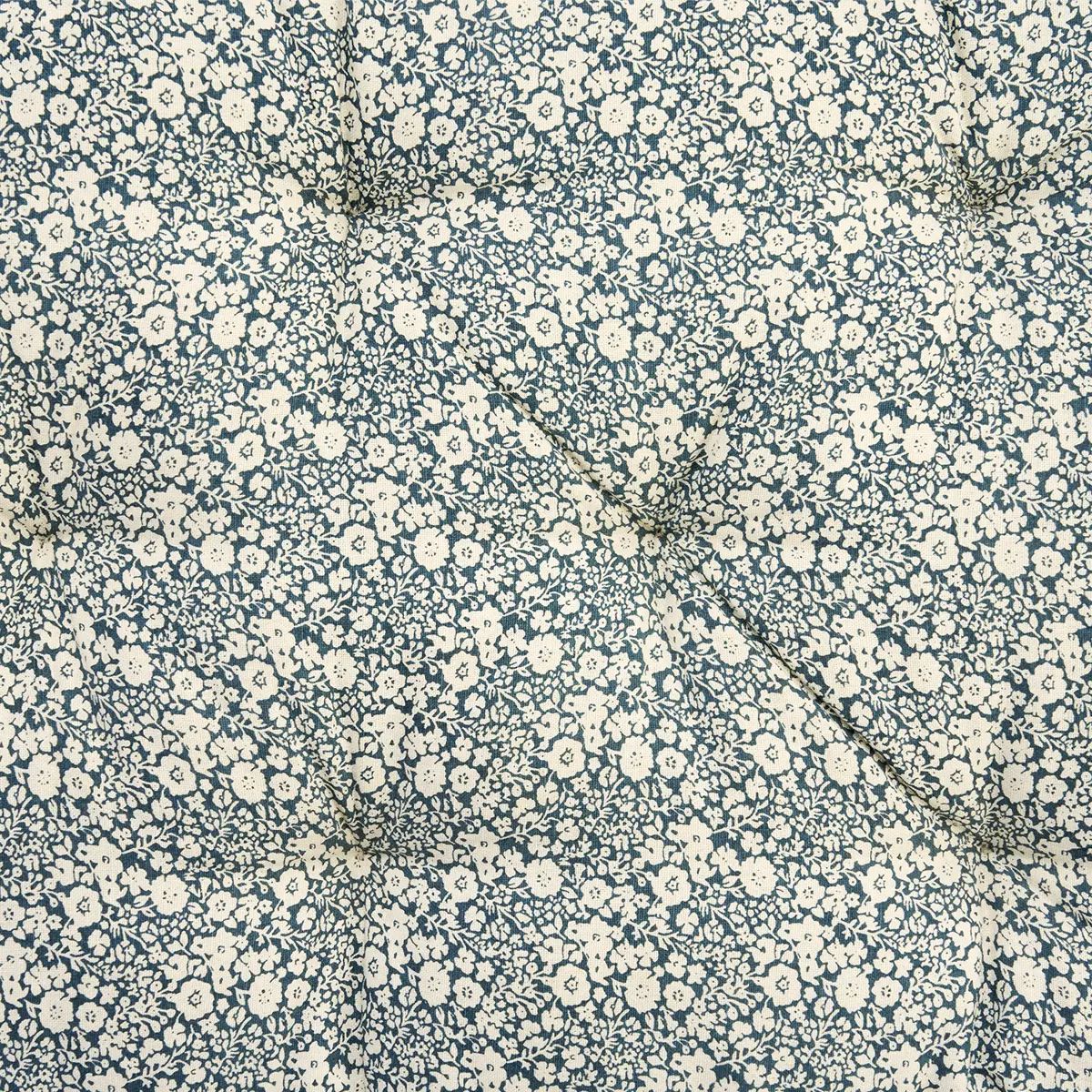 Madam stoltz printed cotton mattress blue flower 45x125cm