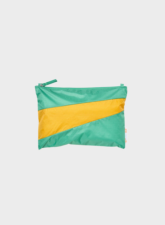 Susan Bijl the new pouch holly green & calendula Medium