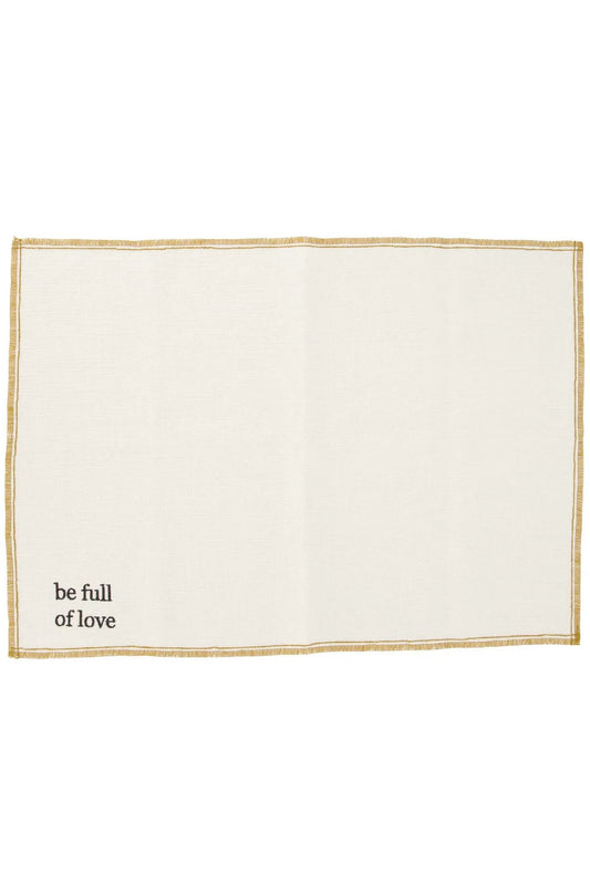 Set Van 2 Placemats Be Full Of Love