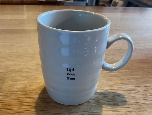 Zusss theemok tijd voor thee zand / wit