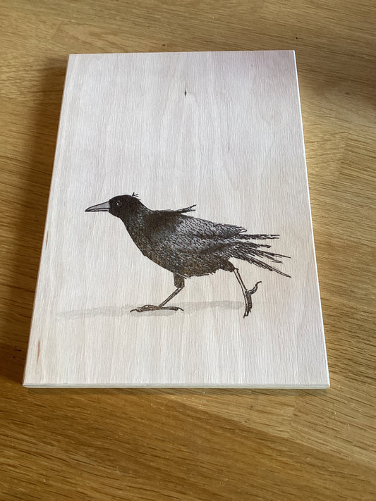 Houten schilderij cowtje