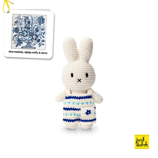 Miffy / Nijntje and her handmade and her new delft blue overall