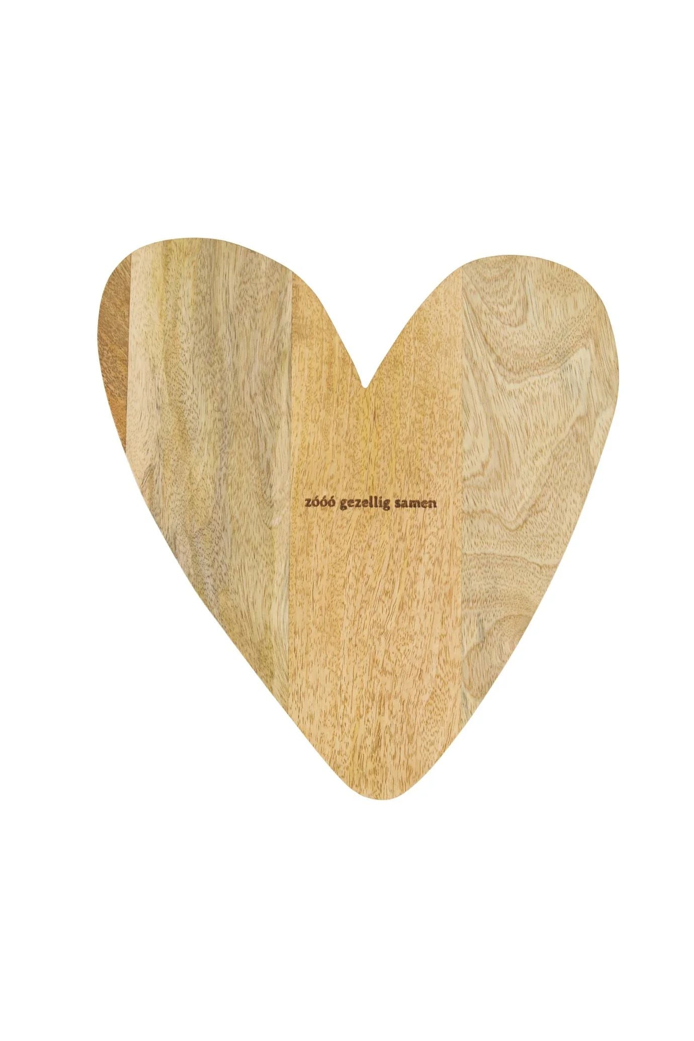 Zusss serveerplank hout hartje naturel