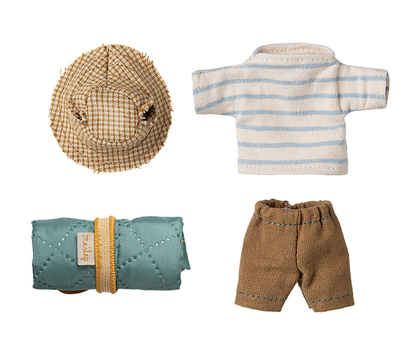 Maileg hiker mouse big brother stripes