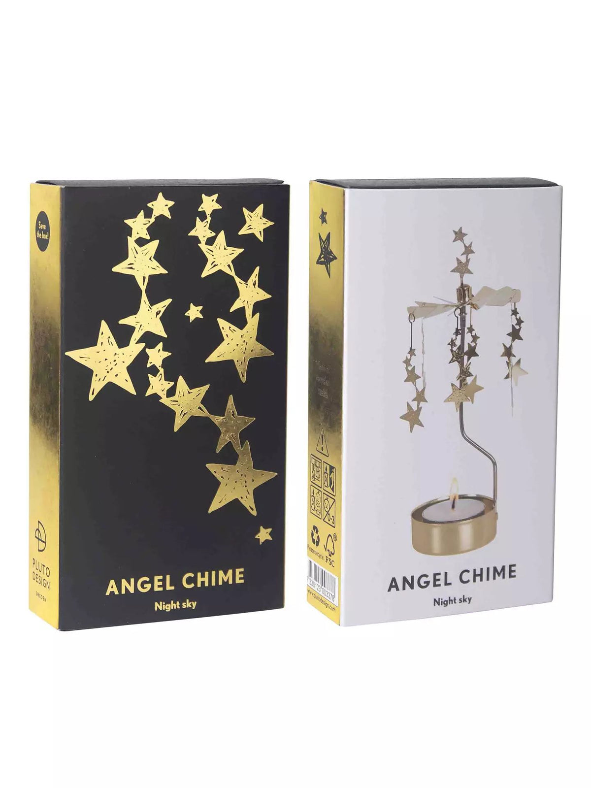 Pluto Theelicht spinner night sky gold