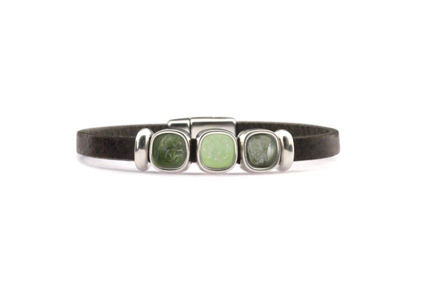 Qoss Puck armband zilver S